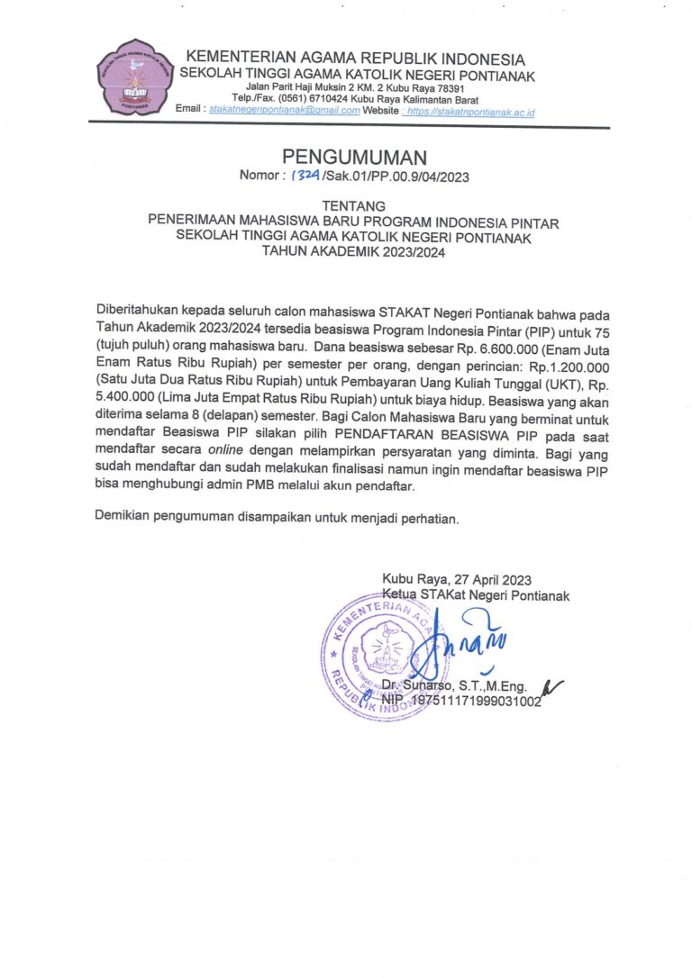 Pengumuman Penerimaan Baru Program Indonesia Pintar